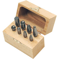 Jeu de fraises au carbure CBK-8 dans un coffret en bois, 8 morcea MAS Chibougamau