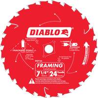 Framing Saw Blade, 7-1/4", 24 Teeth, Wood Use MAS Chibougamau