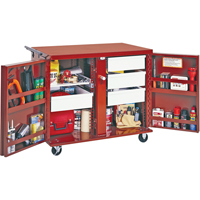 Rolling Work Bench, 43-7/8" W x 38-1/2" H x 26-7/8" D, 21.7 Cubic Feet Capacity MAS Chibougamau