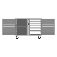 Rolling Work Bench, 49-7/8" W x 40-5/8" H x 26-7/8" D, 24.6 Cubic Feet Capacity MAS Chibougamau