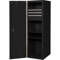Armoire lat&eacute;rale s&eacute;rie RX, 3 tiroirs, 19" la x 25" p x 61" h, Noir MAS Chibougamau