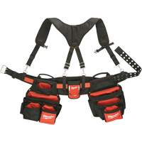 Contractor Work Belt With  Suspension Rig, Nylon, Black MAS Chibougamau