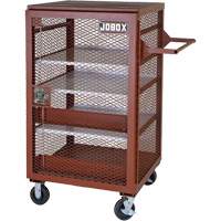 Mobile Mesh Cabinet, Steel, 22 Cubic Feet, Red MAS Chibougamau