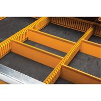 Powered Tool Cart, 11 Drawers, 42-1/2" W x 24-7/16" D x 41" H, Black/Orange MAS Chibougamau