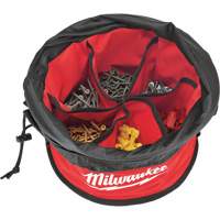 Parachute Organizer Bag, 11-4/5" L x 11-4/5" W x 11" H, Nylon, Black/Red MAS Chibougamau