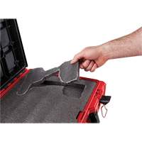 Packout Tool Case with Customizable Insert, 20-7/10" x 15-1/5" x 6-1/5", Black/Red MAS Chibougamau