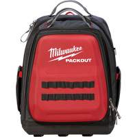 Packout Backpack, 15-3/4" L x 11-4/5" W, Black/Red, Ballistic MAS Chibougamau