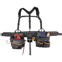 Deluxe Tool Belt, Polyester, Black MAS Chibougamau