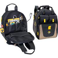 E-Charge Back Pack, 15" L x 10-1/2" W, Black, Polyester MAS Chibougamau