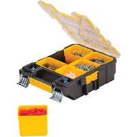 Organisateur de format moyen PRO, 4-1/2" la x 10-1/4" p x 13-3/5" h, Noir/Jaune MAS Chibougamau