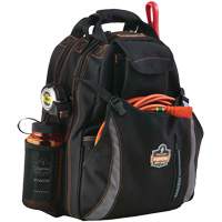 Arsenal&reg; 5843 Tool Backpack, 13-1/2" L x 8-1/2" W, Black, Polyester MAS Chibougamau