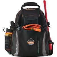 Arsenal&reg; 5843 Tool Backpack, 13-1/2" L x 8-1/2" W, Black, Polyester MAS Chibougamau