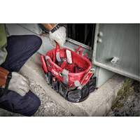 Sac ovale utilitaire, Nylon balistique, 24 pochettes, Noir/Rouge MAS Chibougamau