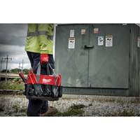 Sac ovale utilitaire, Nylon balistique, 24 pochettes, Noir/Rouge MAS Chibougamau