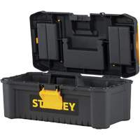 Coffre &agrave; outils avec plateau Essential, 12-1/2" la x 7-3/8" p x 5-1/8" h, Noir/Jaune MAS Chibougamau