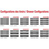 Coffre &agrave; outils mobile avec tiroirs, 8 tiroirs, 22-4/5" la x 15" p x 18" h, Noir MAS Chibougamau