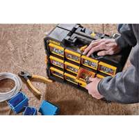 Organisateur Flip-Bin, 3-7/8" la x 17-3/4" p x 13-7/8" h, Noir/Jaune MAS Chibougamau