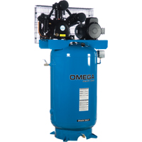 Compresseurs d'air s&eacute;rie industrielle - Compresseurs horizontaux - Deux &eacute;tages, 66,6 gal. (80 gal. US) MAS Chibougamau