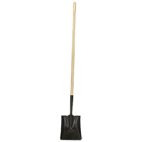 Pelle &agrave; bout carr&eacute;, Bois, Lame Acier durci, Manche en Droit, Longueur 49-1/2" MAS Chibougamau
