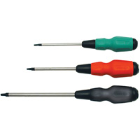 Square TORQUE DRIVE&reg; Screwdriver, #1 Tip, Round, 4" L, Cushion Grip Handle MAS Chibougamau