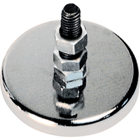 Low Profile Cup Magnets, 1-1/4" Dia., 7 lbs. Pull MAS Chibougamau