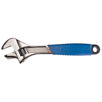 Adjustable Wrench, 12" L, 1-5/8" Max Width, Black MAS Chibougamau