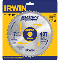 Contractor Saw Blades - Marathon&reg; Saw Blades, 7-1/4", 40 Teeth, Wood Use MAS Chibougamau