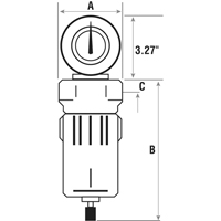 Filtres &agrave; air comprim&eacute;, Modulaire, 3/4" NPT, Drain Automatique MAS Chibougamau
