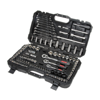 Jeux de douilles et cl&eacute;s SAE/m&eacute;triques 1/4", 3/8" et 1/2", 120 Mcx, Profond MAS Chibougamau