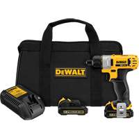 Ensemble de tournevis max, 1/4", 12 V, 160 UWO couple max., Lithium-ion bloc-pile MAS Chibougamau