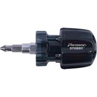 Stubby Multi-Bit Screwdrivers, 1-3/10" L MAS Chibougamau