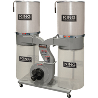Dust Collectors with 2 Canister Filters, 55-1/2" x 23" x 70" MAS Chibougamau