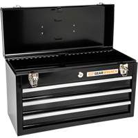 Portable Tool Box, 20" W, 3 Drawers, Black MAS Chibougamau