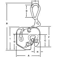 GXL Plate Clamp, 1000 lbs. (0.5 tons), 1/16" - 5/8" Jaw Opening MAS Chibougamau