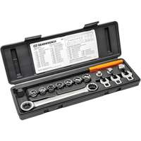 Ensemble d'outils &agrave; rochet avec ceinture serpentine 15 mcx MAS Chibougamau