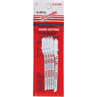 Lame de scie sauteuse, Bim&eacute;tal, Tige en T, 3" lo, 20 dents par pouce MAS Chibougamau