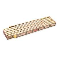 Red End&reg; Rule with Two 6" Slide Rule Extensions, 6' L, Wood, 1/16" Graduations MAS Chibougamau