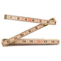 Red End&reg; Rule with Two 6" Slide Rule Extensions, 6' L, Wood, 1/16" Graduations MAS Chibougamau