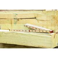 Folding Rule, 6' L, Wood, 1/16" Graduations MAS Chibougamau