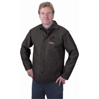 Flame Retardant Jacket, Cotton, 4X-Large, Black MAS Chibougamau