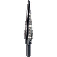 Foret &eacute;tag&eacute; no 1, 1/8" - 1/2", Incr&eacute;ments de 1/32", Acier rapide MAS Chibougamau