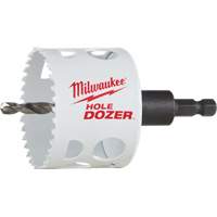 Hole Dozer Hole Saw with Arbor, 2-1/2", 1-5/8" Depth of Cut, Bi-Metal MAS Chibougamau