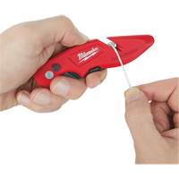 Couteau utilitaire rabattable Fastback, 2" lame, lame en Acier au carbone, poign&eacute;e en M&eacute;tal MAS Chibougamau