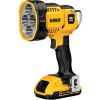Max Cordless Jobsite Spotlight, LED, 1000 Lumens, Rechargeable Batteries MAS Chibougamau