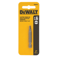 Embout de tournevis, Fente, Embout #6, Prise 1/4", Longueur 2" MAS Chibougamau