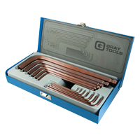 Long Arm Ball Hex Key Set, 13 Pcs., Metric MAS Chibougamau