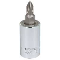 Head Socket, Phillips, #2 x 1.93" L, 3/8" Square Drive Drive MAS Chibougamau
