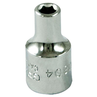 Socket, 4 mm, 1/4" Drive, 6 Points MAS Chibougamau