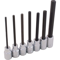 Hex Head Socket Set, Hex, 3/8" Drive, 7 Pcs MAS Chibougamau
