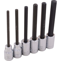 Hex Head Socket Set, Hex, 3/8" Drive, 6 Pcs MAS Chibougamau